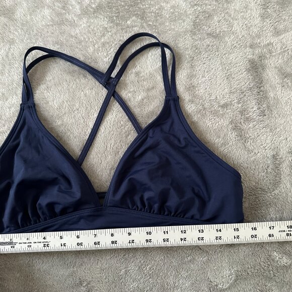 Athleta Swimsuit Two Piece Bikini Women's Medium Large M/L Navy Blue - Picture 7 of 7